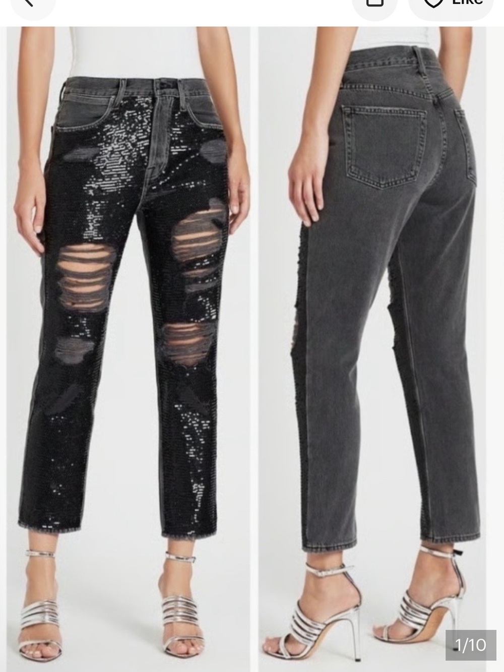 Frame Denim Women's Charcoal Gray Skinny Jeans - 27